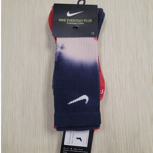 NWT Unisex Nike Everyday Plus Cushioned Crew Socks 2 Pairs - Picture 4 of 8
